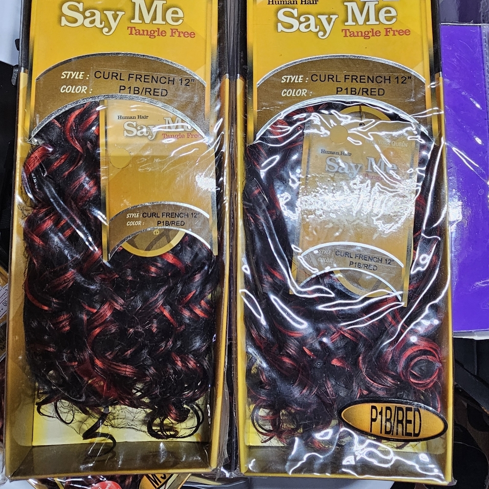 SOLDED OUT SAY ME Human Hair Extensions 12' French Curl